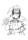 Coloring page Dwarf - dwarf