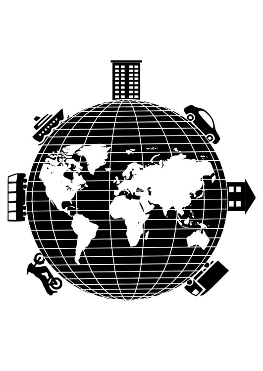 Coloring page Earth Day