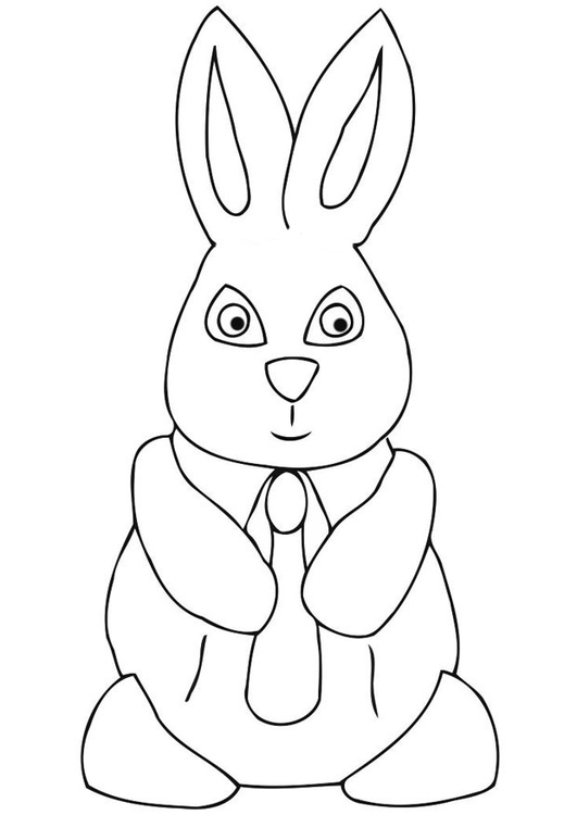 Coloring page Easter bunny