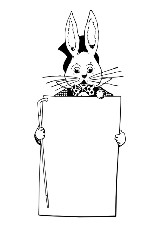 Coloring page Easter bunny