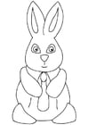 Coloring page Easter bunny