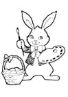 Coloring pages Easter bunny