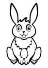 Coloring page Easter Bunny