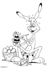 Coloring pages Easter bunny