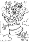 Coloring pages Easter bunny