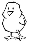 Coloring pages Easter chick