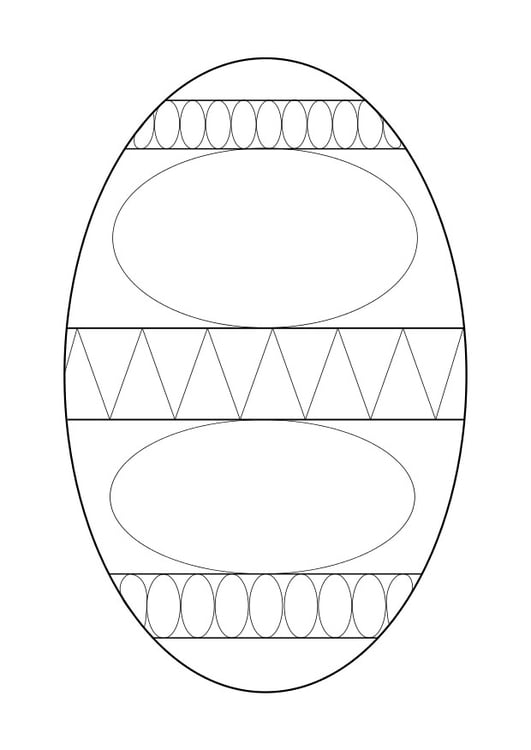Coloring page easter egg
