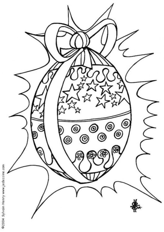 Coloring page Easter egg