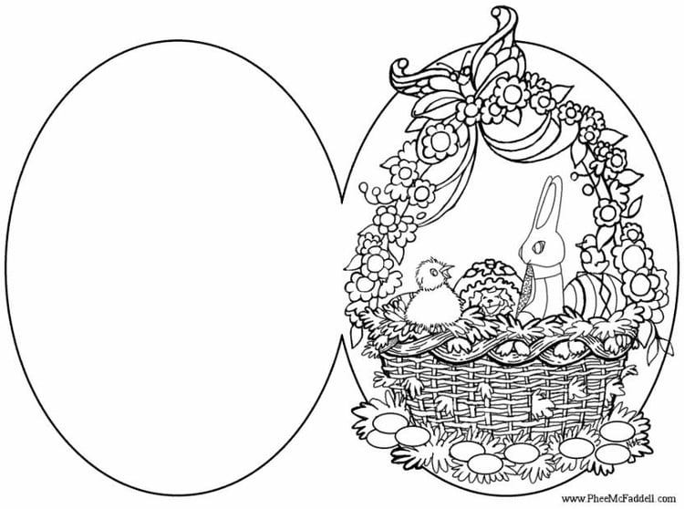 Coloring page Easter egg