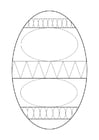 Coloring page easter egg