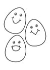 Coloring pages Easter eggs