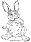 Coloring page Easter Rabbit