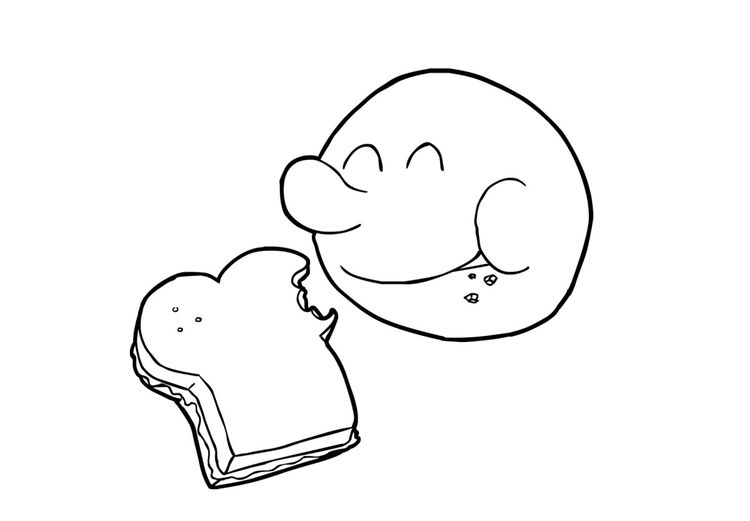 Coloring page eat