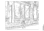 Coloring page Edward Hopper