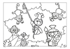 Coloring pages Efteling - Africa