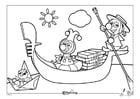 Coloring page Efteling - Italy