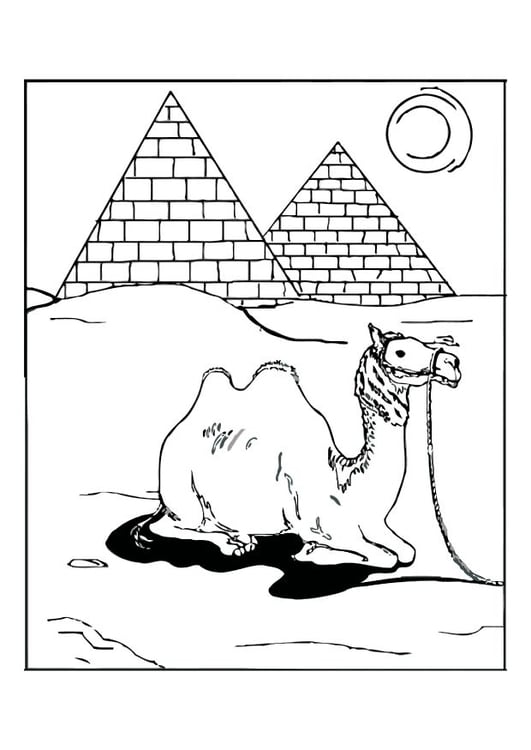 Coloring page Egypt