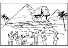 Coloring pages Egypte
