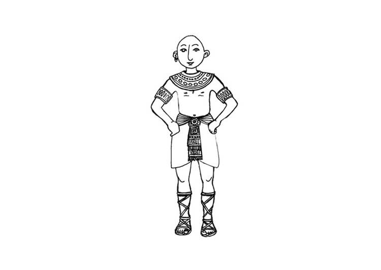 Coloring page egyptian