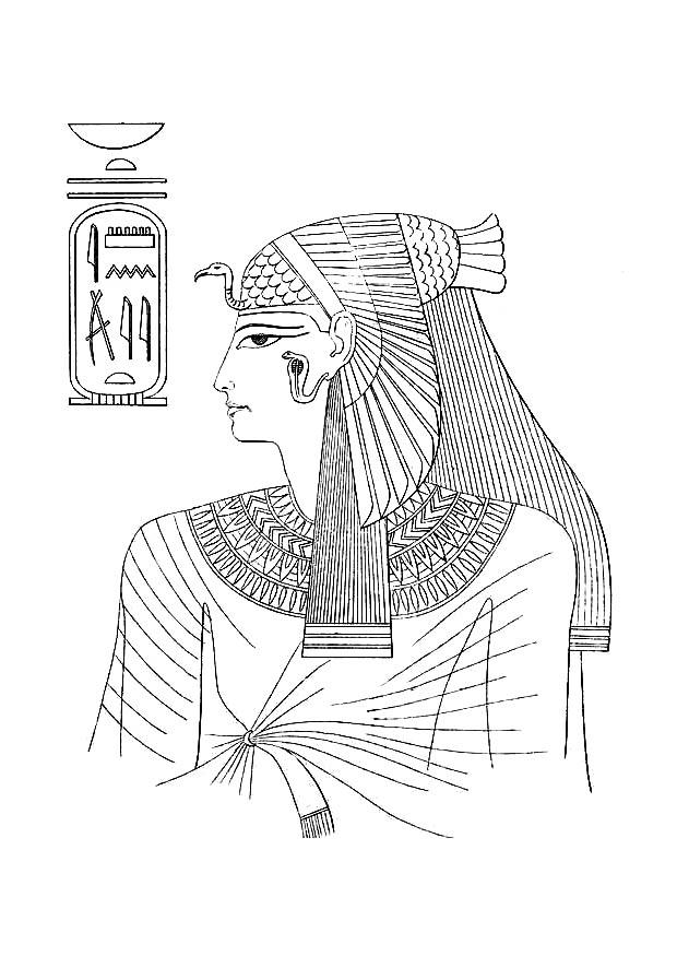 Download Coloring Page Egyptian woman - free printable coloring ...