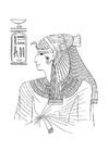 Coloring pages Egyptian woman