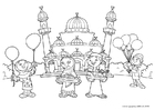 Coloring pages Eid ul-Fitr