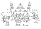 Coloring pages Eid ul-Fitr