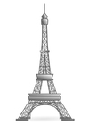 Coloring pages Eiffel Tower - France