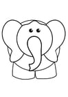 Coloring pages elephant