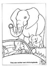 Coloring pages elephants