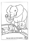 Coloring pages elephants