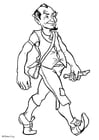 Coloring pages elf