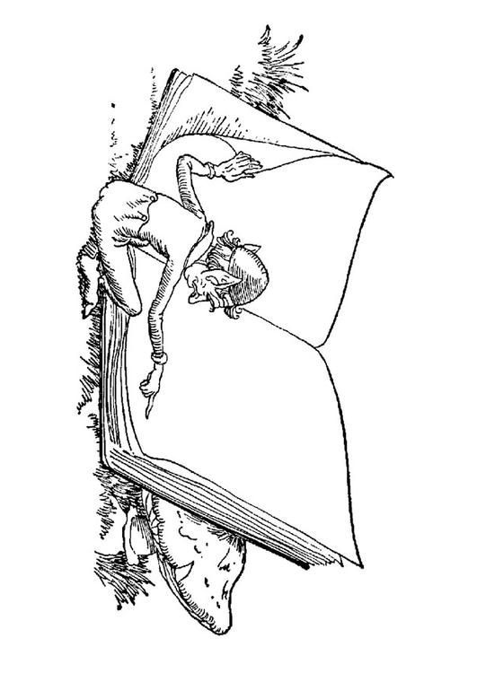 elf with book