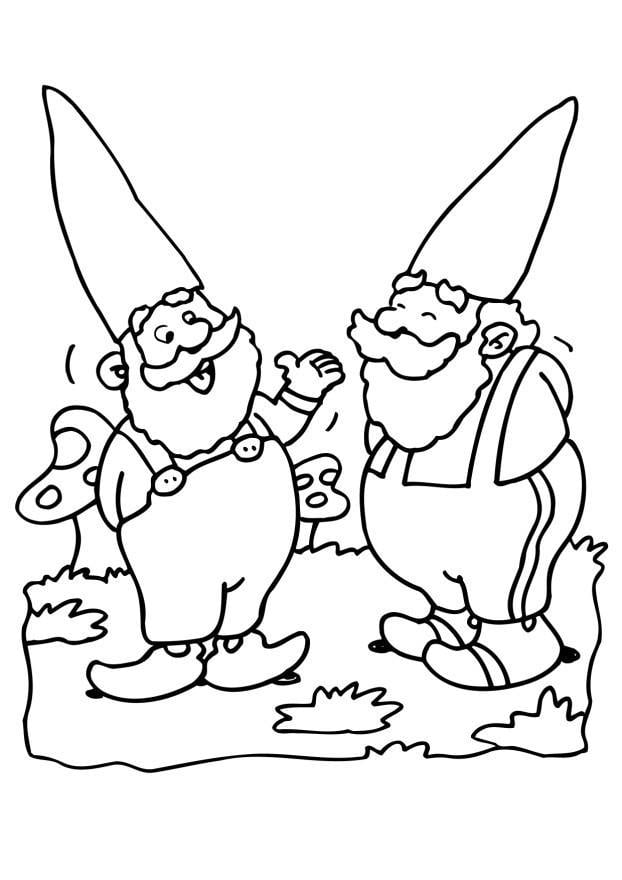Coloring page elves