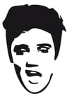 Coloring page Elvis Presley