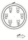 coloring-page emotion clock