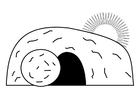 Coloring page empty tomb
