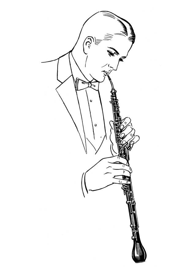 Coloring page English horn