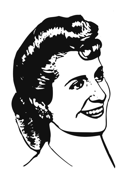 Coloring page Eva PerÃ³n