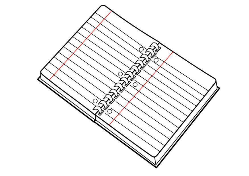 Coloring page exercise book