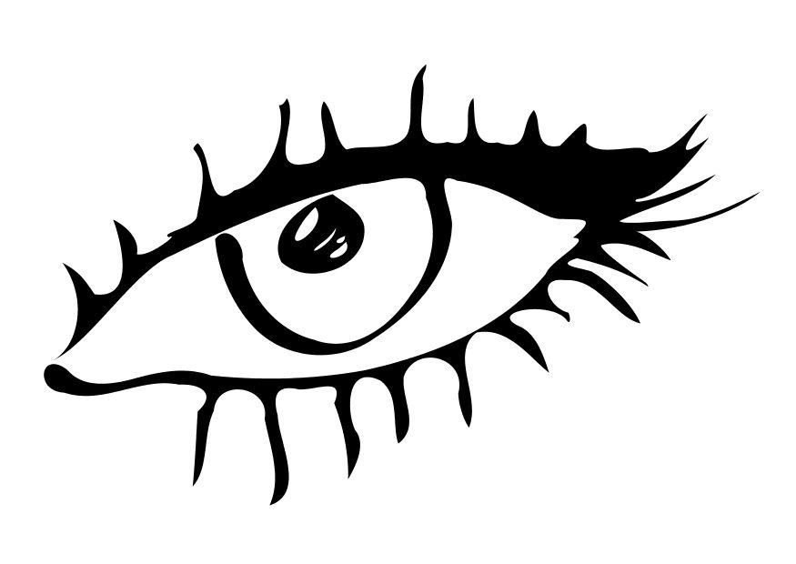 Coloring Page eye - free printable coloring pages - Img 10177