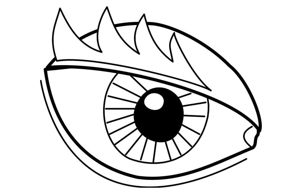 Coloring Page eye - free printable coloring pages - Img 22719