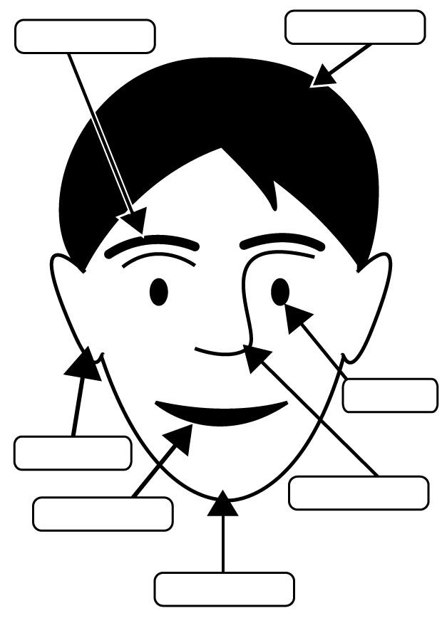 face parts coloring pages - photo #26