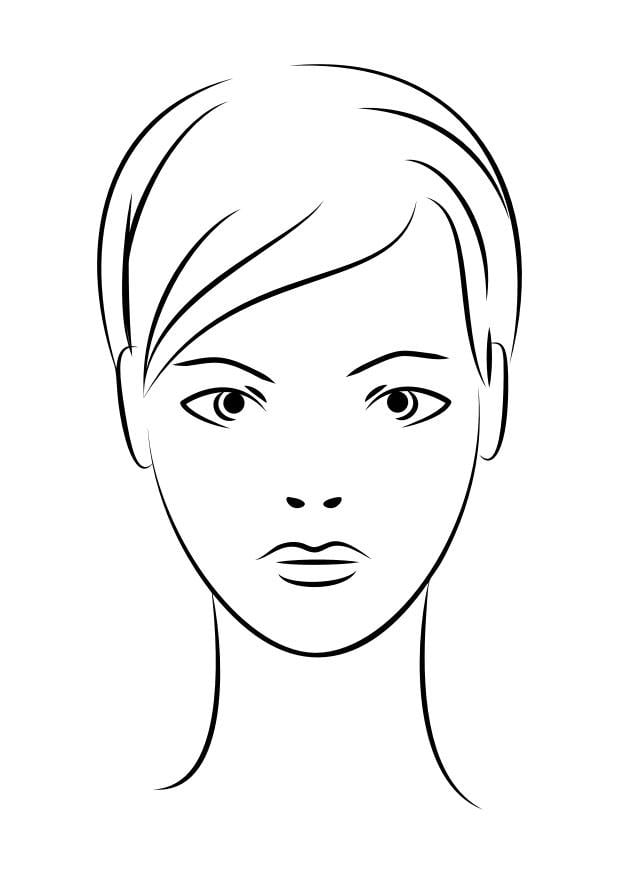 Coloring page face