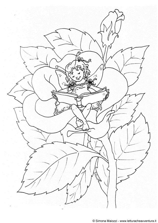 Coloring Page fairy - free printable coloring pages - Img 12322