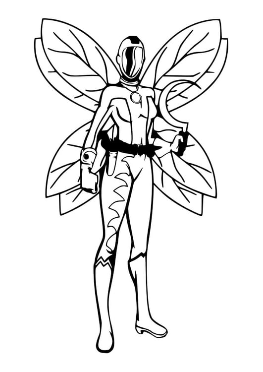 Coloring page fairy