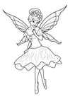 Coloring pages fairy goes to the ball