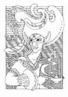 Coloring page fairy tale character