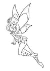 Coloring page fairy with wink