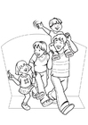 Coloring pages family